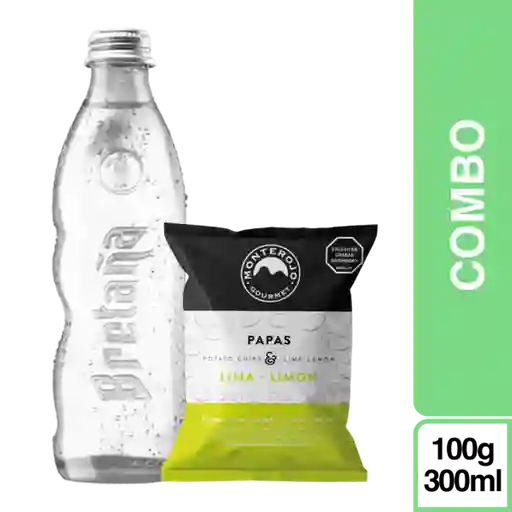 Combo Monterojo Papa Lima Limón + Bretaña Soda Bretana