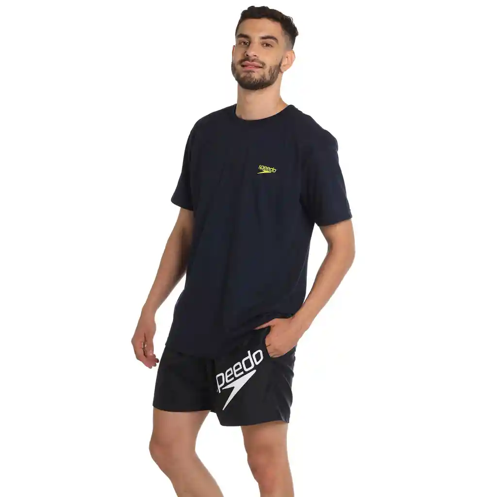 Camiseta Manga Corta Watter Boom Tie Hombre Azul-s