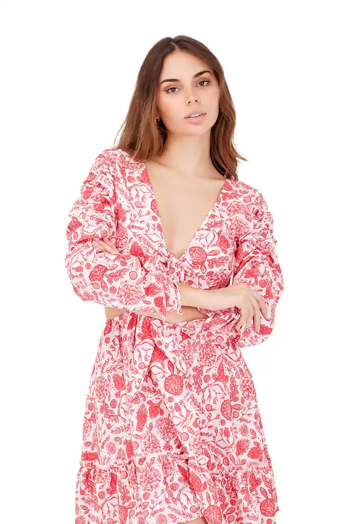Vestido Corto Leaf Rojo Euhoric Soul