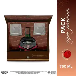 Whisky Buchanan S Reserva Especial +2 Vasos de Regalo 18 Años (750 Ml)