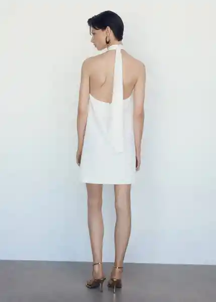 Vestido Bobiet Offwhite Talla 24 Mujer Mango