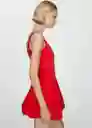 Vestido Nube Rojo Talla S Mujer Mango