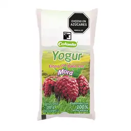 Yogur Entero Mora Colanta Bolsa x 200 g