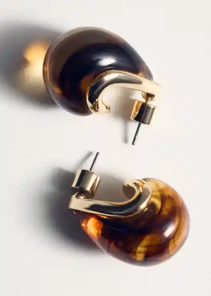 Pendientes Cameron Oro Talla 99 Mujer Mango