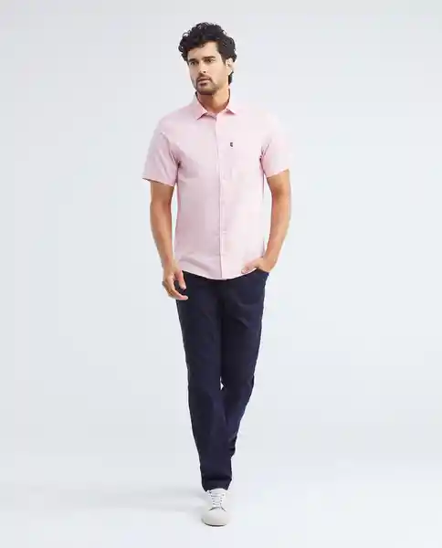 Camisa M/c Carbon Pocket Rosa Parvo Claro Talla M Hombre Chevignon