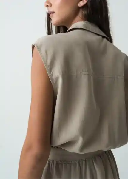 Enterizo Nanis Gris Aluminio Claro Talla M 562G380 Naf Naf