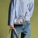 Loqi Bolsa Duffel Pequeño Ligero Gris Metalizado