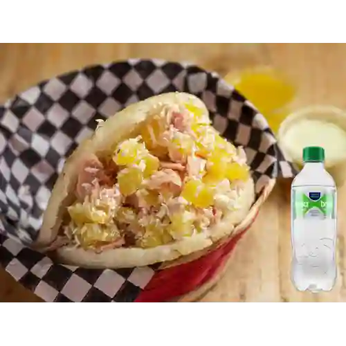 Combo Arepa Hawaiana + Brisa con Gas 280 ml