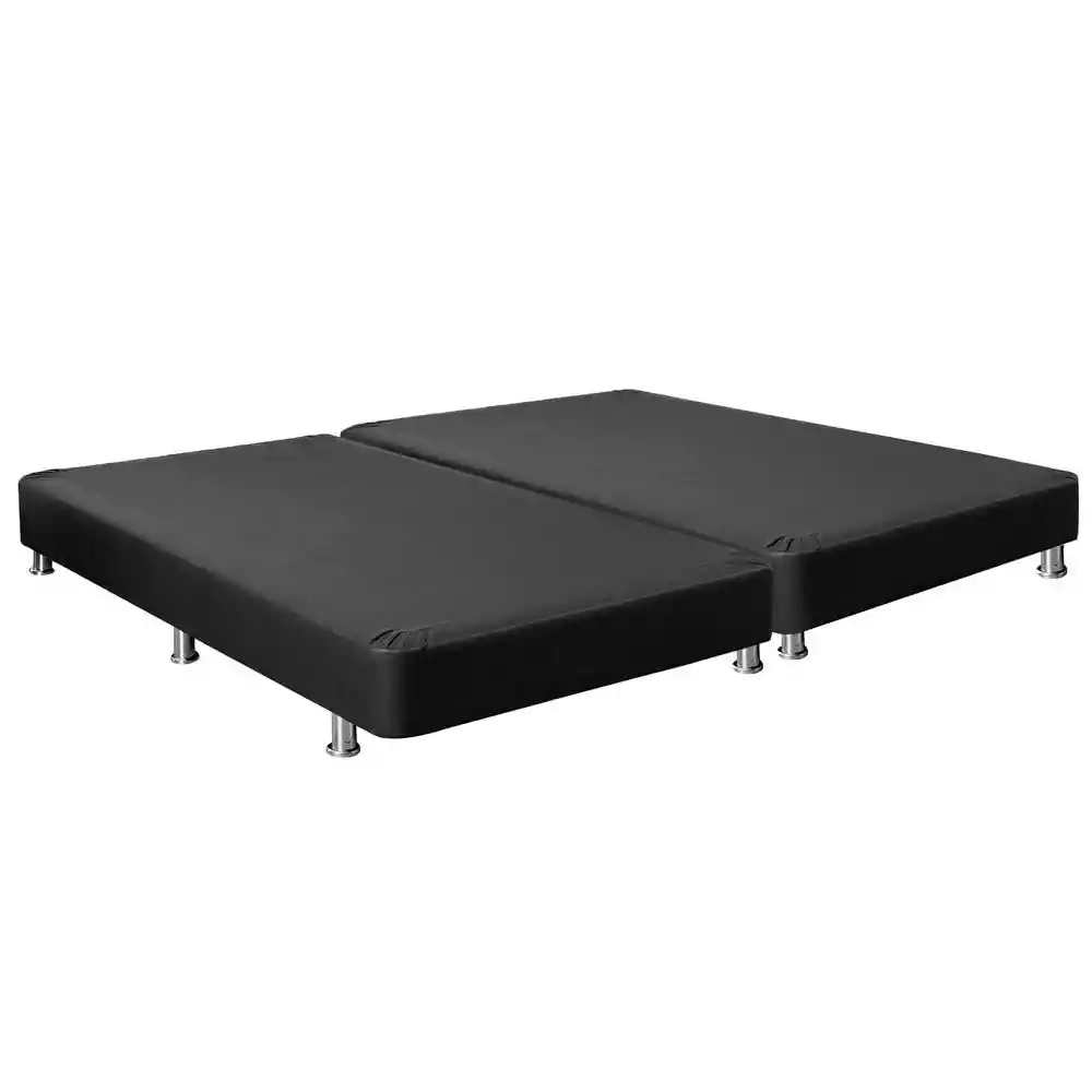 Base Cama Pluss Dividida Tipo Cuero Negra 140x095 Fantasia 4201040170587