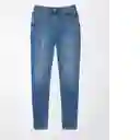 Jean Mujer Curvy Mom Azul Talla: 0 Regular American Eagle