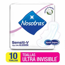 Nosotras Toallas Higiénicas Invisible Sensiti-V