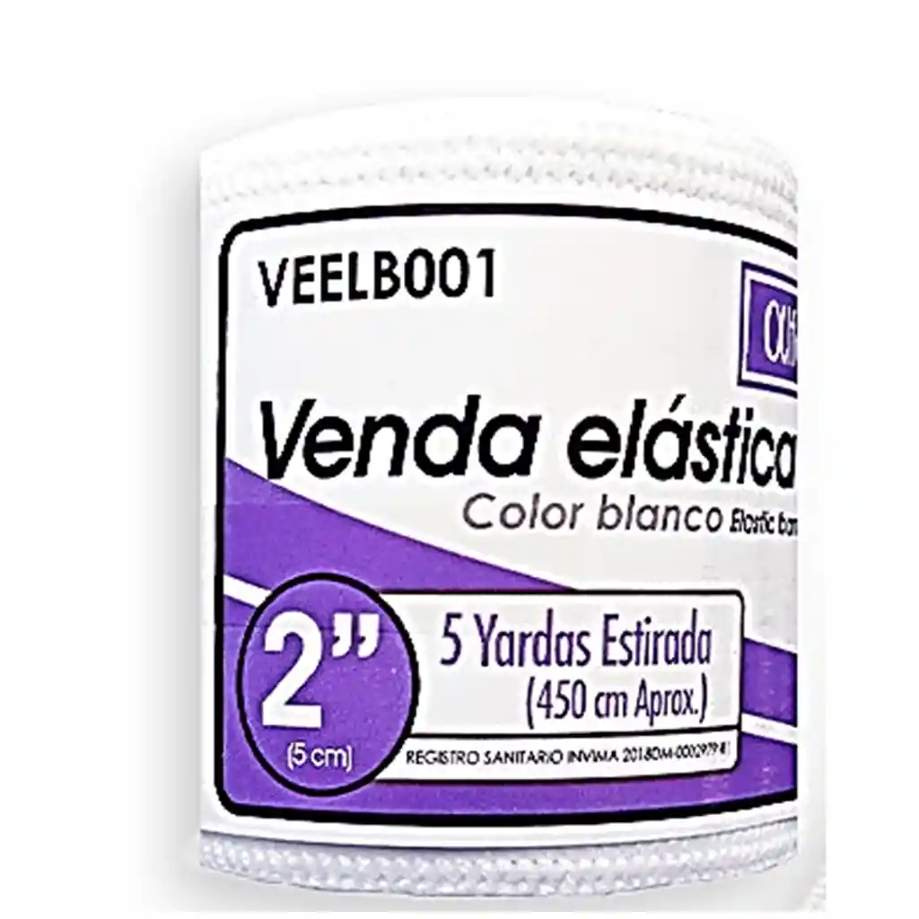 Venda Elastica Alfasafe Blanca 2 X 5 Yardas