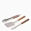 Ambiente Gourmet Set de Utensilios Para Bbq Acacia