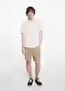 Camisa Polo Slim Off White Talla 21 Teen Niños Mango