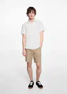 Camisa Polo Slim Off White Talla 21 Teen Niños Mango