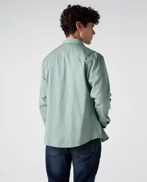 Camisa Hombre Verde Talla S 812G507_VER165804