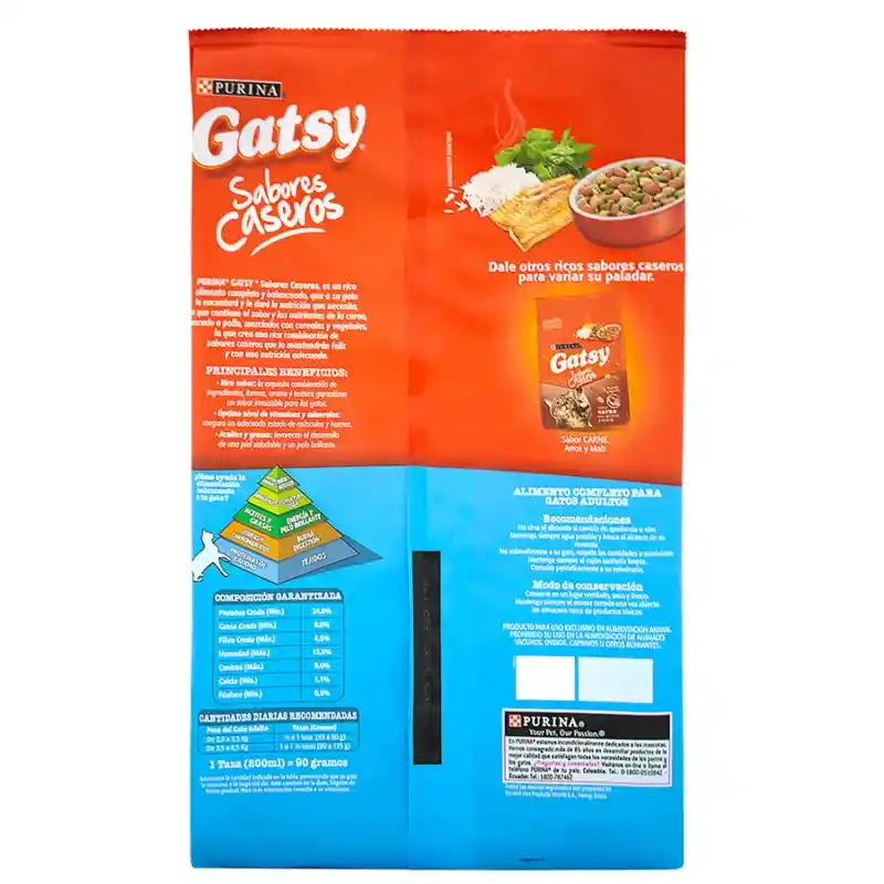 Gatsy Alimento para Gato Pescado con Arroz y Espinaca 