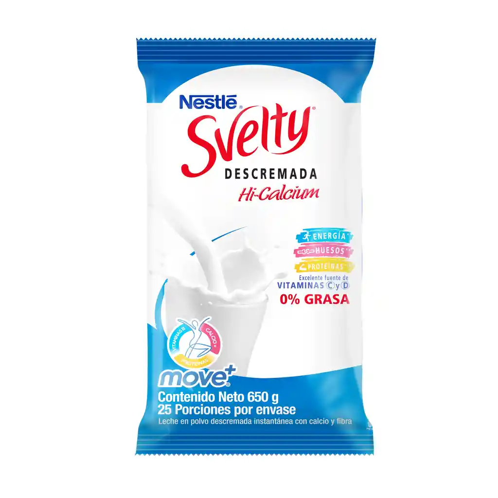 Leche en polvo descremada SVELTY MOVE+ x 650g
