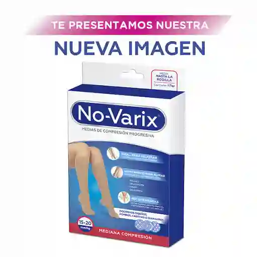 No-Varix Calcetín Colors Diamante Grande 15-20 mm/hg Black L