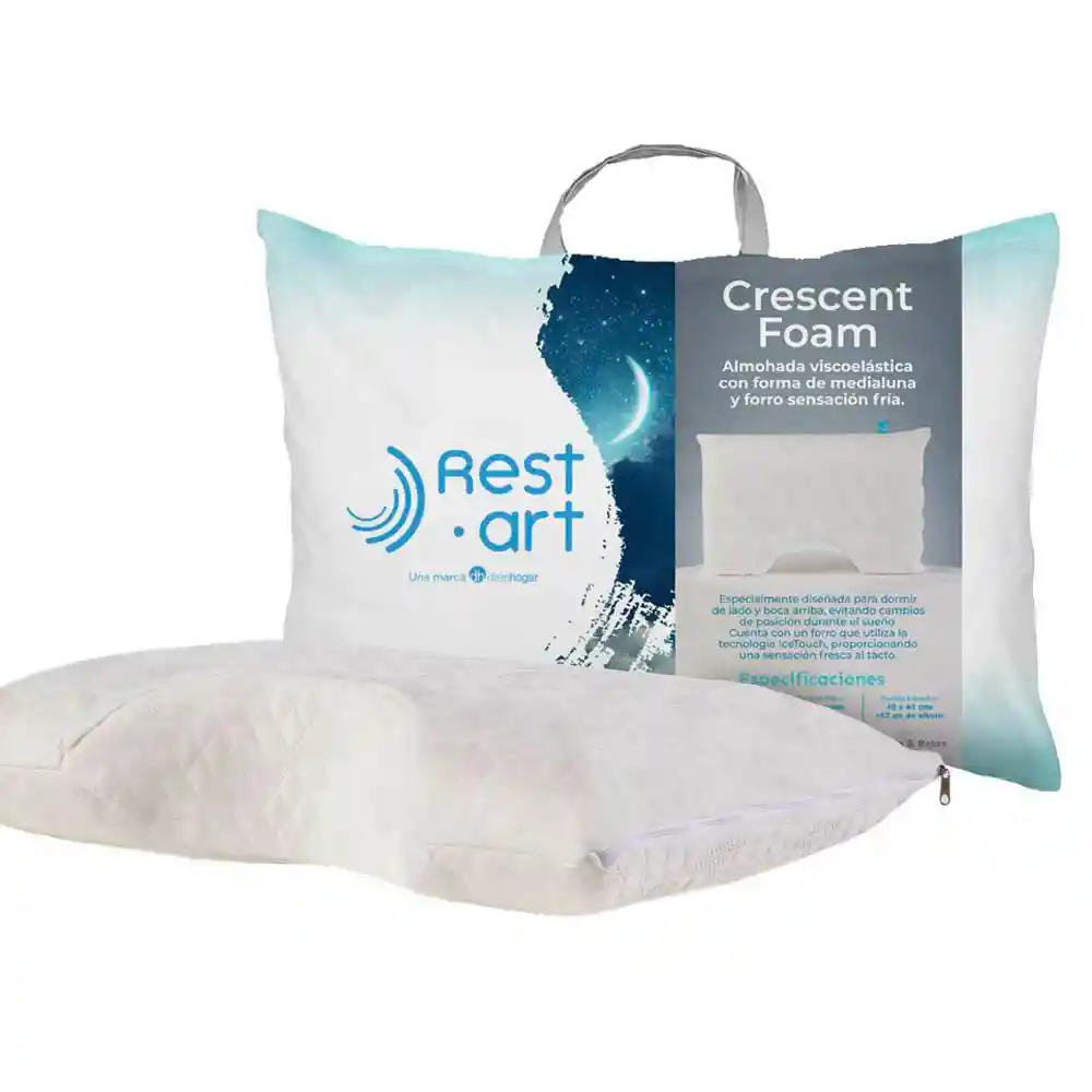 Almohada Restart Visco Sensacion Fria 40 X 60 Distrihogar Pt21185