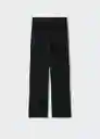 Pantalón Mar-W Negro Talla S Mujer Mango