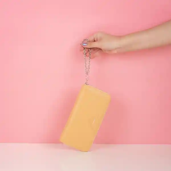 Cartera Para Mujer de Moda Con Correa de Cadena Amarillo Miniso