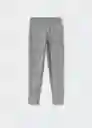 Leggings Archi Gris Medio Vigore Talla 07 Niñas Mango