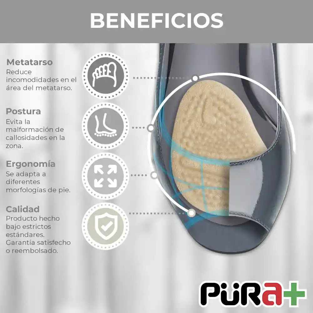 Pura más  Punteras Zapatos Gamuza Gel