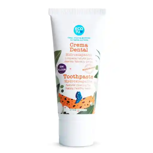 Crema Dental Eco Tu Sin Fluor Sabor a Mandarina