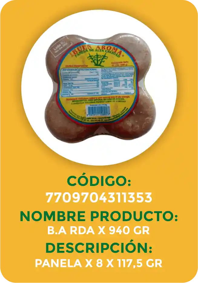 Panela Redonda Buen Aroma 8ux940g
