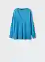 Jersey Lombia Azul Talla L Mujer Mango