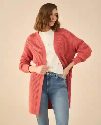 Blusa Tejido Rosa Coral Medio Talla M 662G200 Esprit