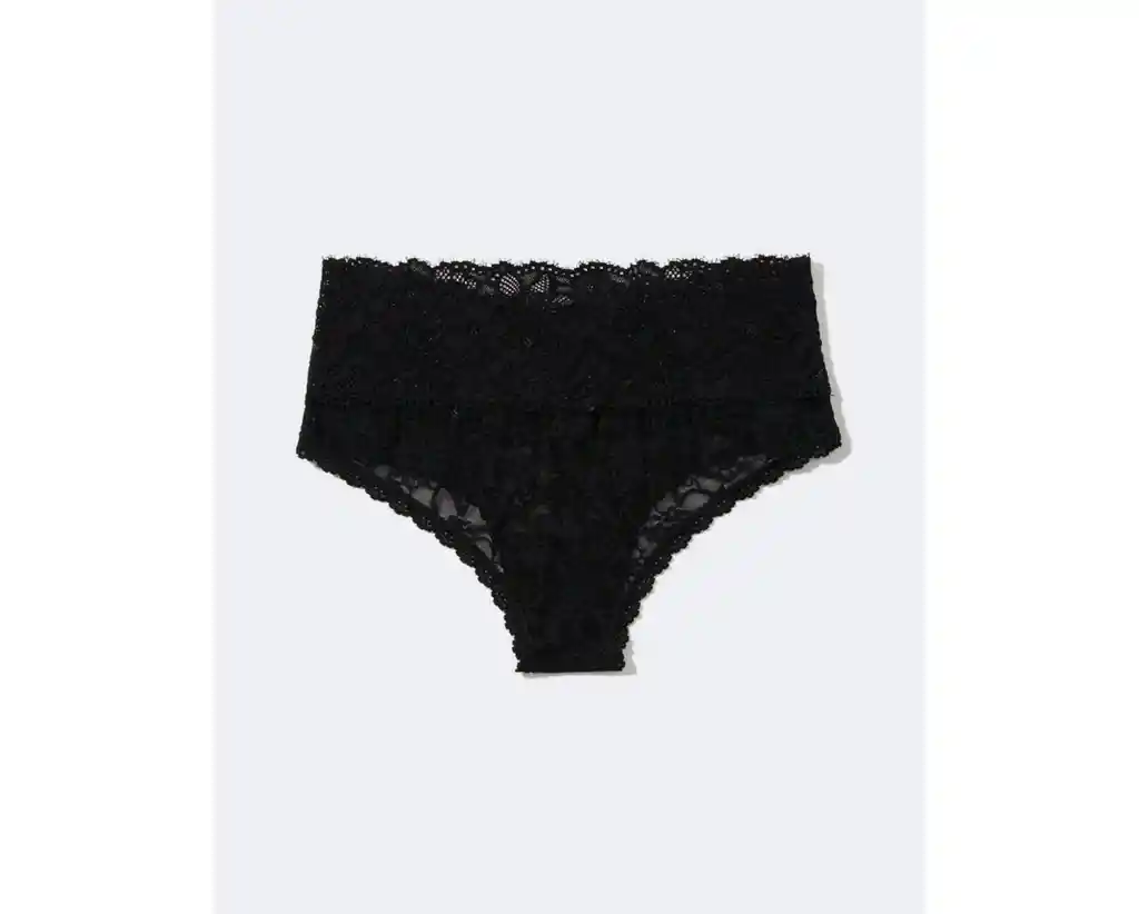 Ropa Interior Negro Encaje de Pestañas Small American Eagle