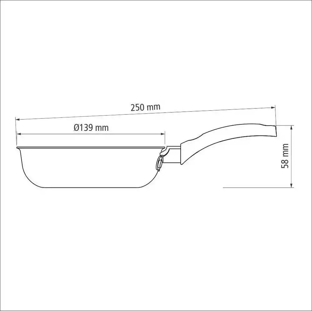 Tramontina Sartén para Huevo sin Tapa 13 Cm