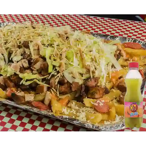 Combo Salchipapa Mini Mixta + Hit Lulo 500 ml