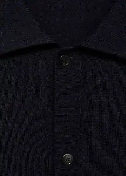 Camisa Willyo Navy Talla L Hombre Mango