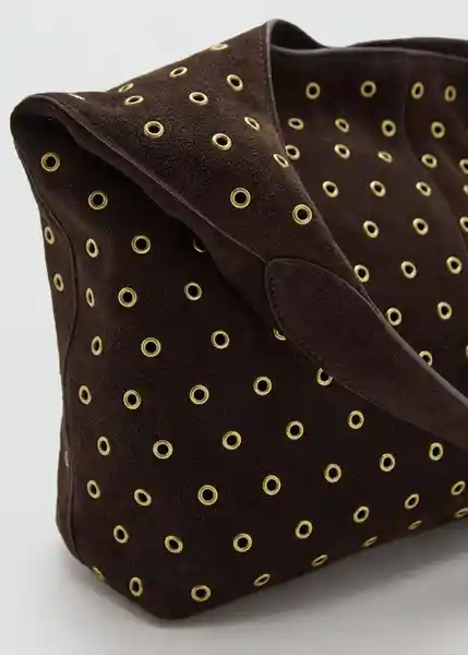 Bolso G Belinda Chocolate Talla 99 Mujer Mango