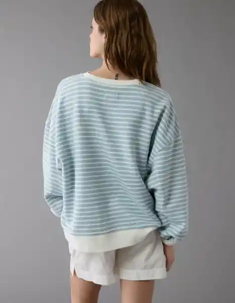Buzo Mujer Azul Talla: SMALL 2564400 American Eagle