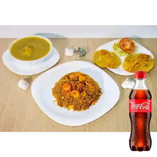 Combo Arroz Coco Marinera + Coca Cola Original 400 ml