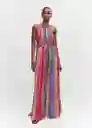 Vestido Piru Rosa Talla XL Mujer Mango