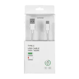 Miniso Cable de Datos Tipo-C 5A Blanco 2 m