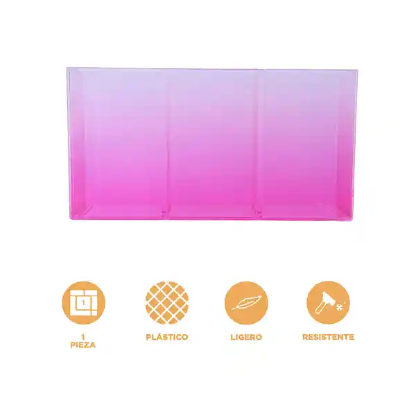 Organizador Plástico Para Escritorio Serie Miniso