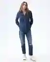  Camisa Mujer Azul Talla Xl 312E001 AMERICANINO 