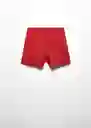 Short Malu5-H Rojo Talla 42 Mujer Mango