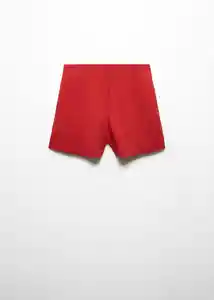 Short Malu5-H Rojo Talla 42 Mujer Mango