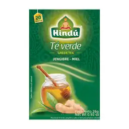 Hindú Té Verde con Jengibre y Miel