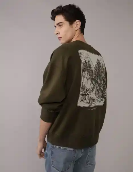 Buzo Hombre Verde Talla MEDIUM 2704309 American Eagle