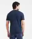 Camiseta Authentic Azul Dark Ultra Oscuro T. XL Chevignon