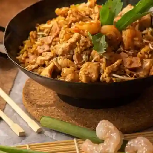 Arroz polloycamarón familiar + gas1.5l