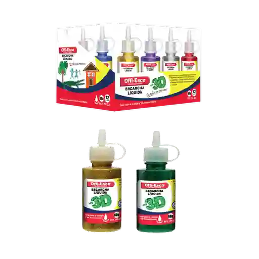 Escarcha Offi-Esco Liquida 60 Gramos Dorado Oe-226